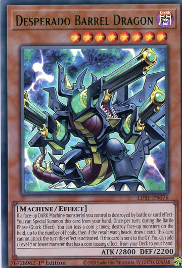 LDS1-EN076 - Desperado Barrel Dragon (Green) - Ultra Rare - Legendary Duelists: Season 1
