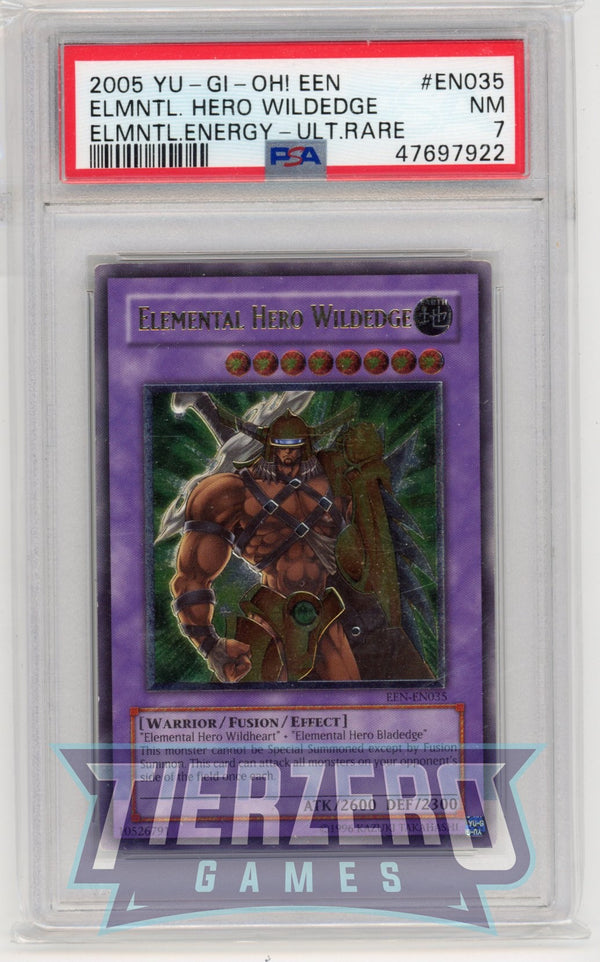 EEN-EN035 - Elemental Hero Wildedge - Ultimate Rare - PSA 7