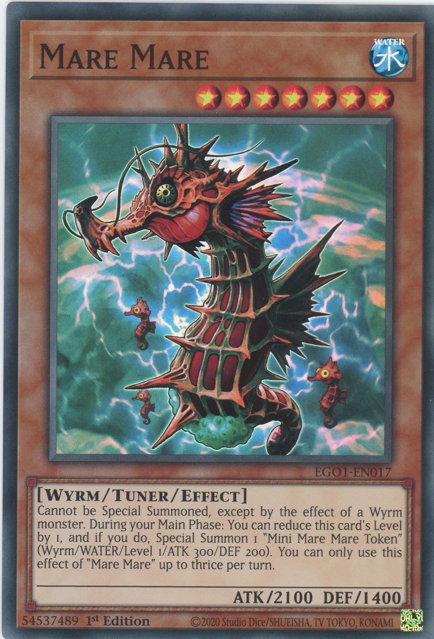 EGO1-EN017 - Mare Mare - Super Rare - Effect Tuner monster - Egyptian God Decks