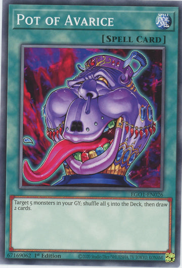 EGO1-EN026 - Pot of Avarice - Common - Egyptian God Deck: Obelisk the Tormentor