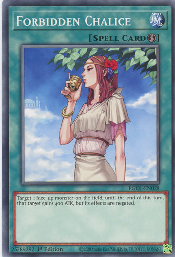 EGO1-EN028 - Forbidden Chalice - Common - Egyptian God Deck: Obelisk the Tormentor