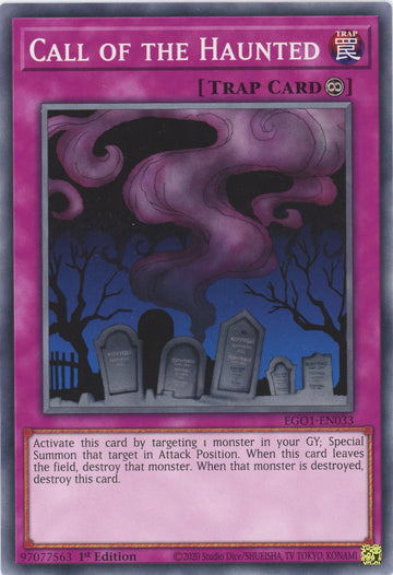 EGO1-EN033 - Call of the Haunted - Common - Egyptian God Deck: Obelisk the Tormentor
