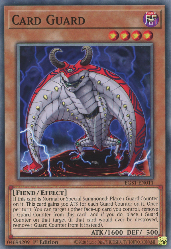 EGS1-EN011 - Card Guard - Common - Effect Monster - Egyptian God Decks