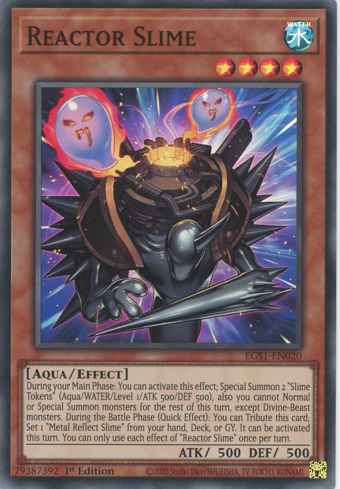 EGS1-EN020 - Reactor Slime - Super Rare - Effect Monster - Egyptian God Decks