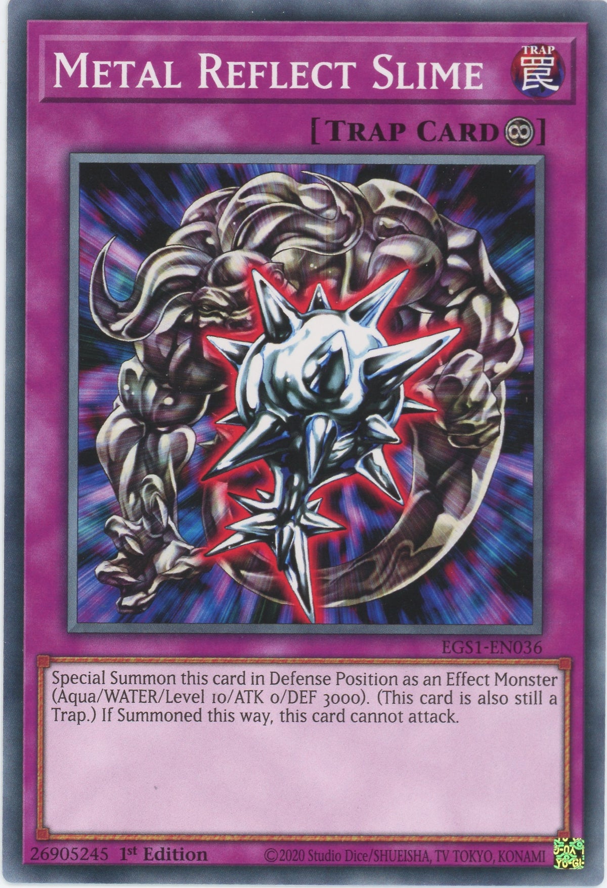 yugioh egyptian god deck slifer EGS1-EN036 - Metal Reflect Slime - Common - Deck: Print Size:Standard - 8