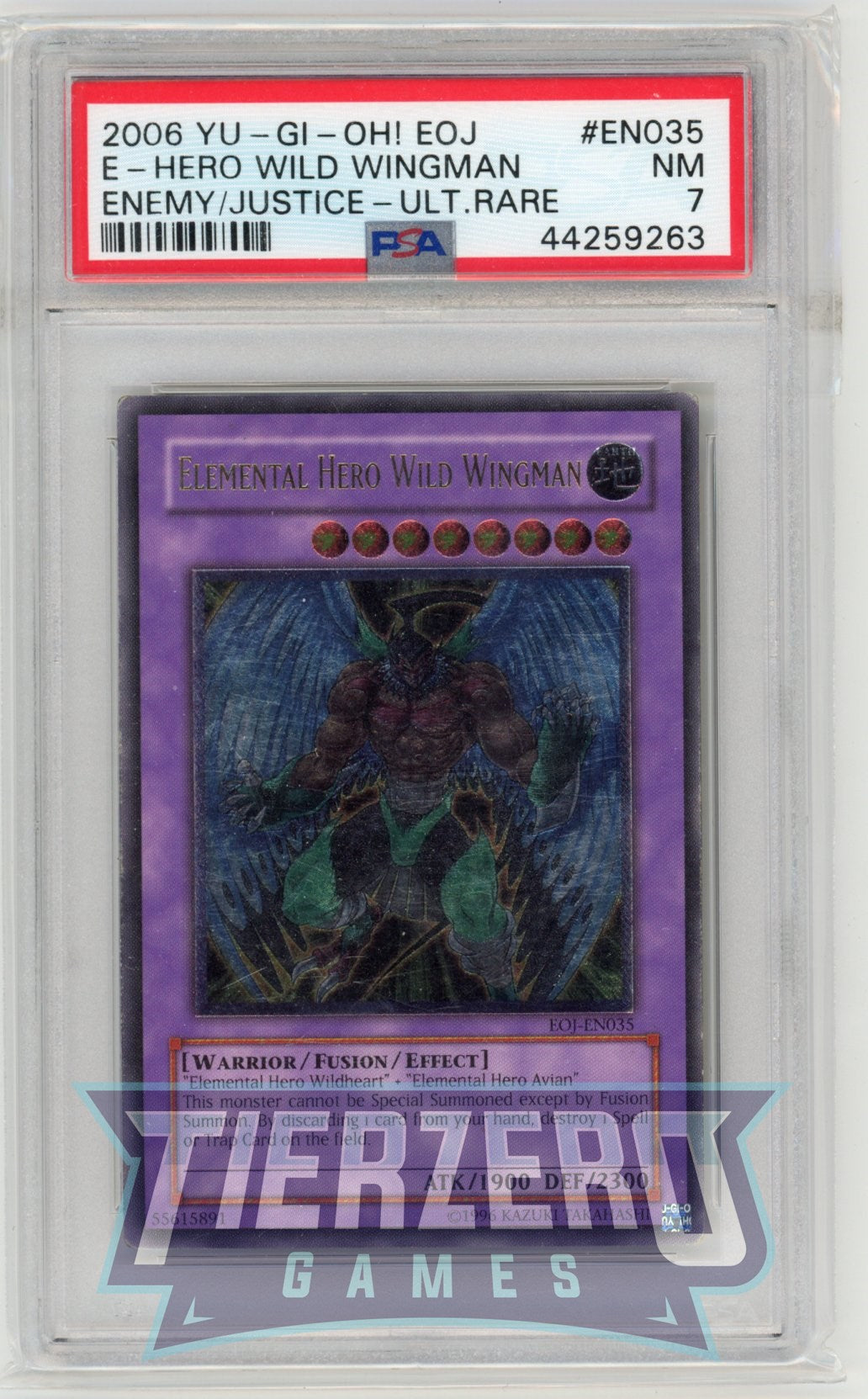 EOJ-EN035 - Elemental Hero Wild Wingman - Ultimate Rare - PSA 7 - C