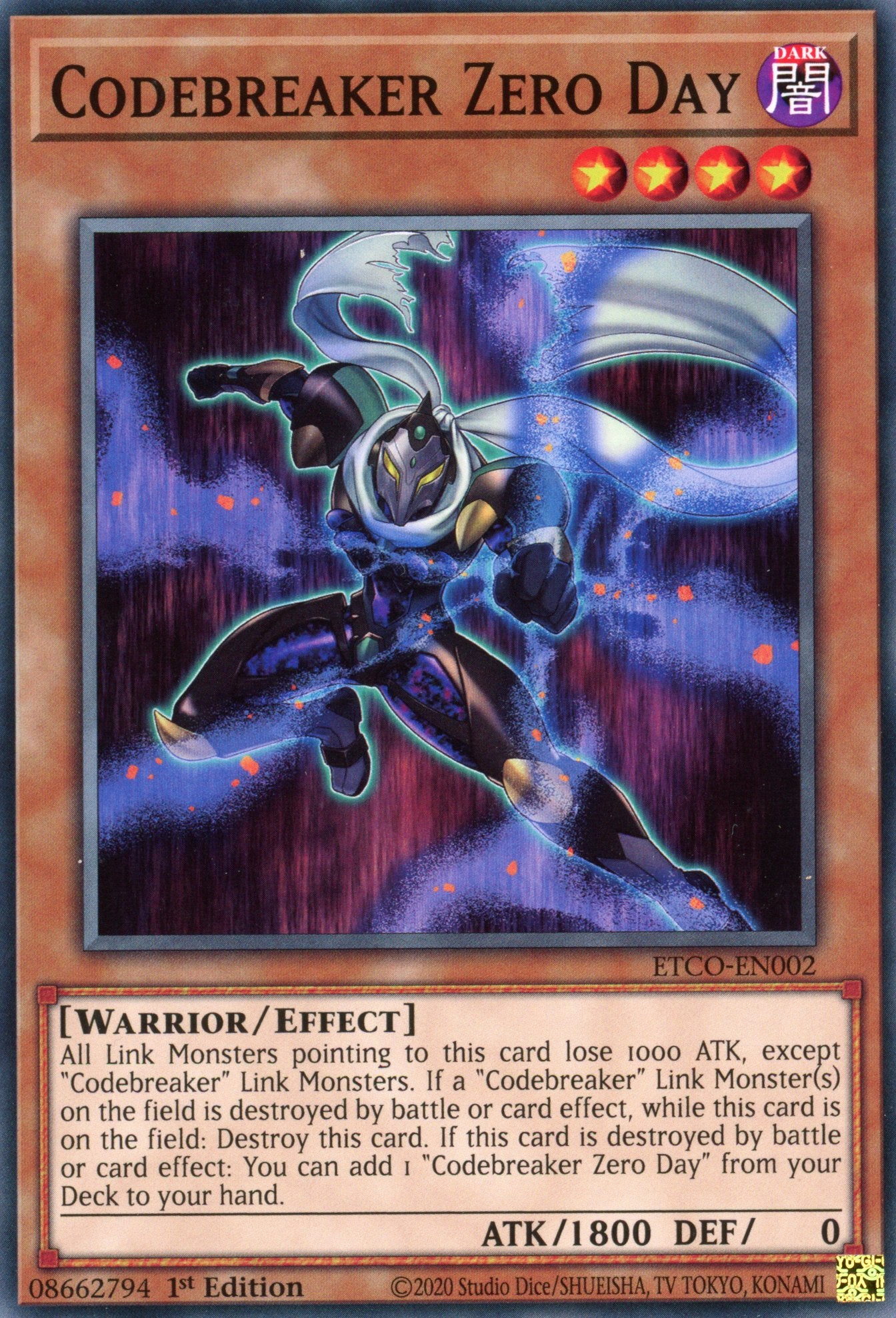 ETCO-EN002 - Codebreaker Zero Day - Common - Effect Monster - Eternity Code