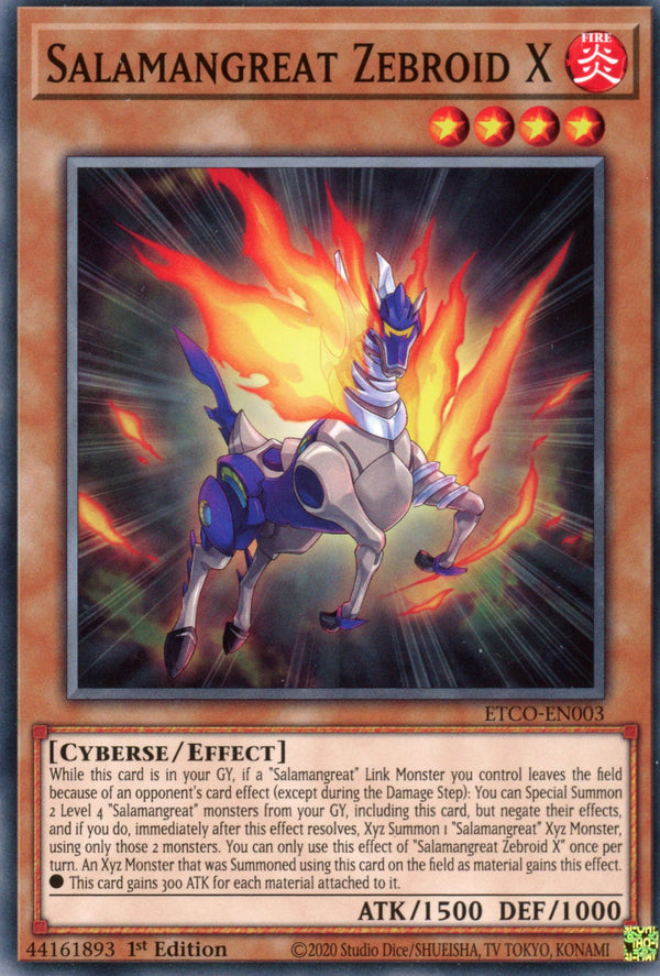 ETCO-EN003 - Salamangreat Zebroid X - Common - Effect Monster - Eternity Code