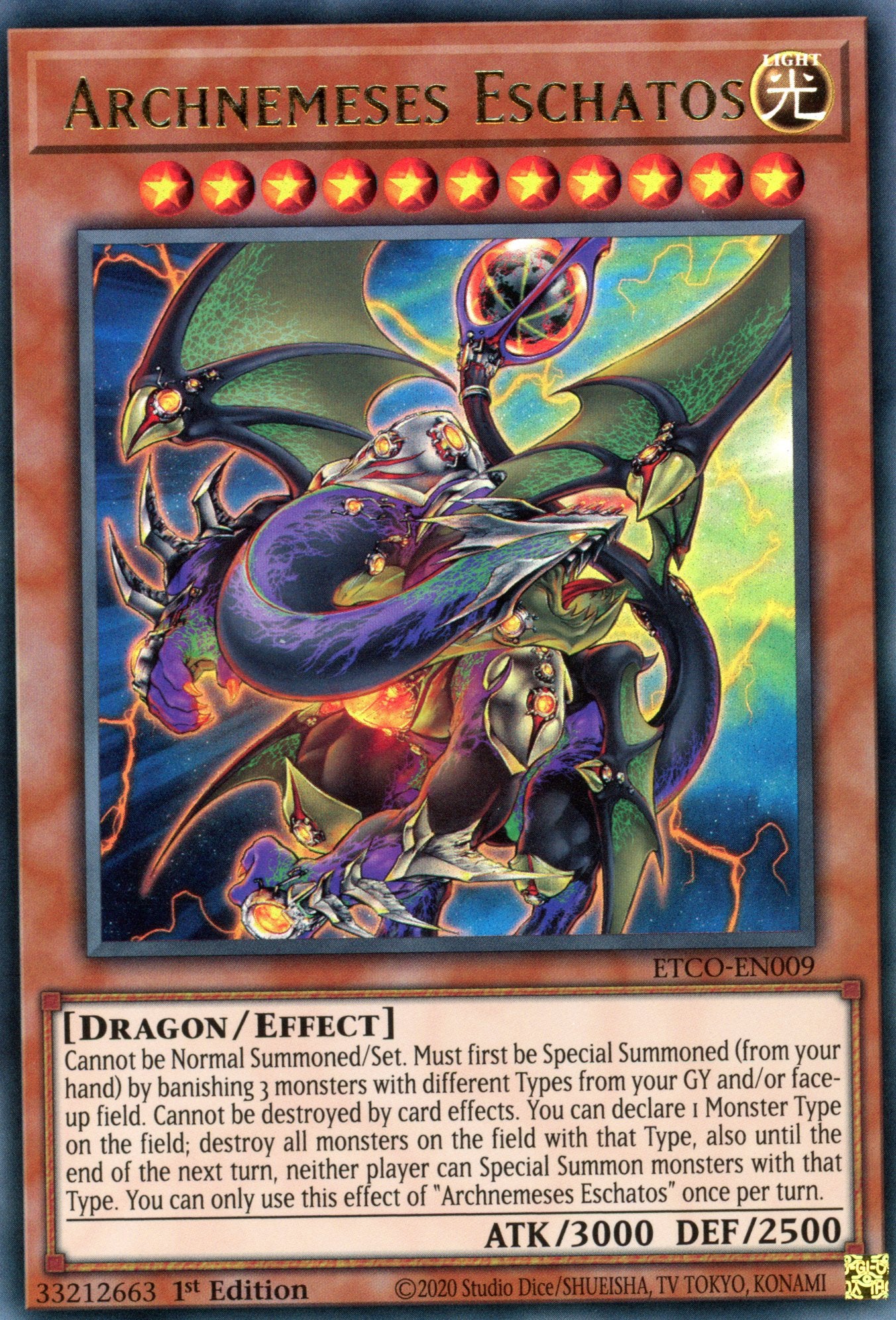 ETCO-EN009 - Archnemeses Eschatos - Ultra Rare - Effect Monster - Eternity Code