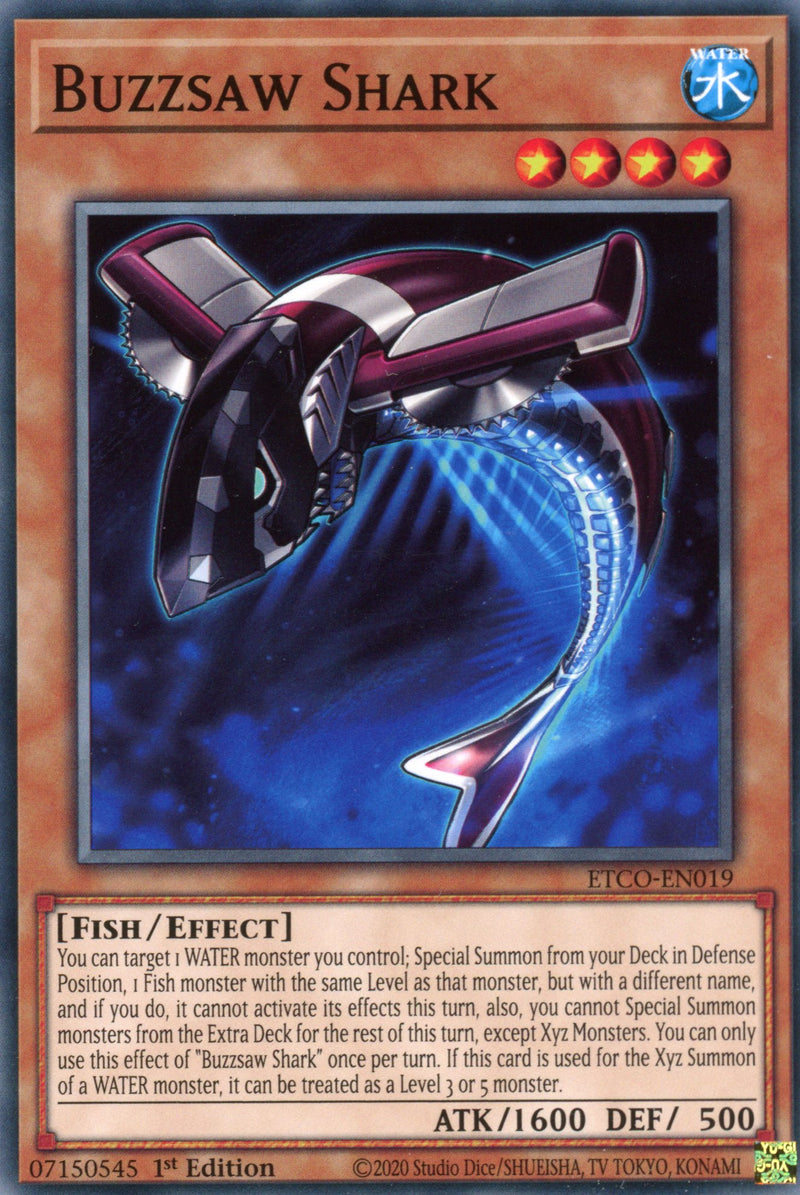 ETCO-EN019 - Buzzsaw Shark - Common - Effect Monster - Eternity Code