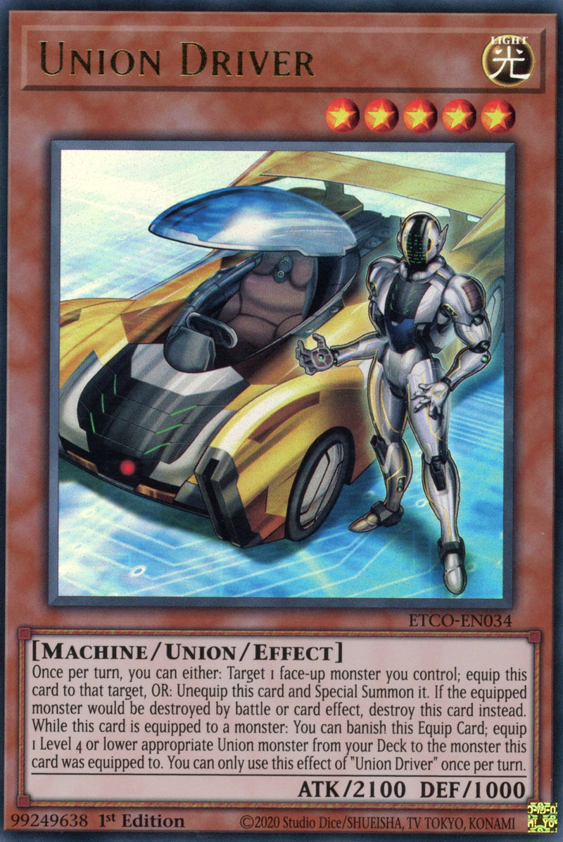 ETCO-EN034 - Union Driver - Ultra Rare - Union monster - Eternity Code