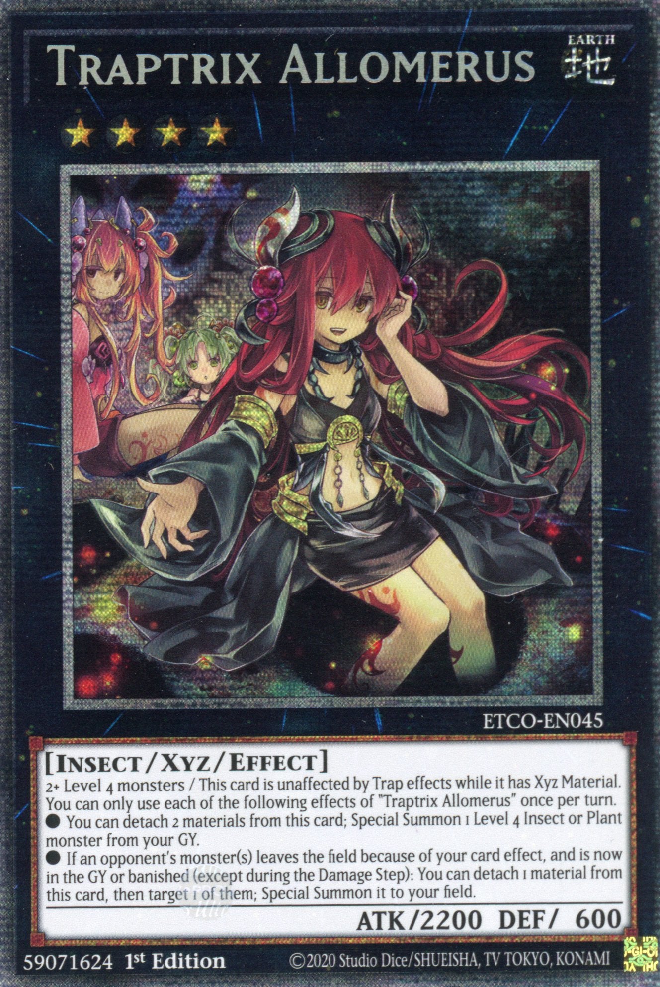 ETCO-EN045 - Traptrix Allomerus - Starlight Rare - Effect Xyz Monster - 1st Edition - Eternity Code