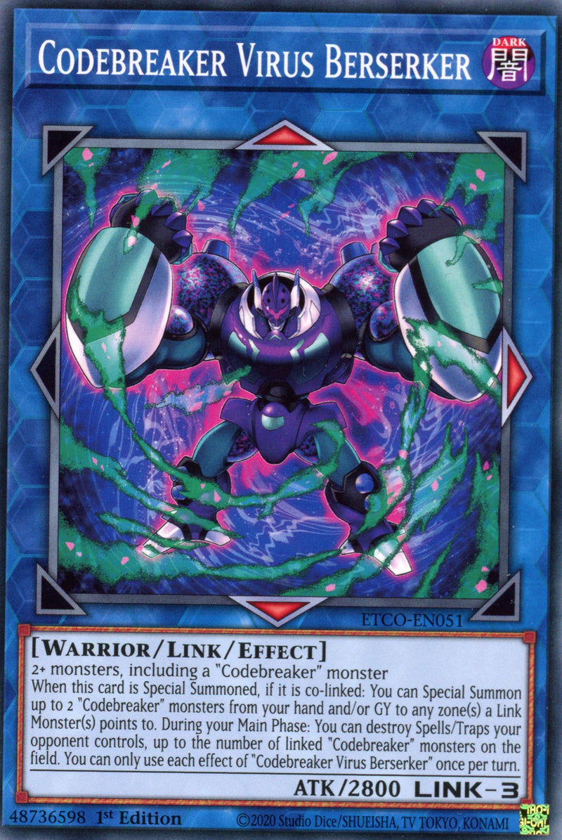 ETCO-EN051 - Codebreaker Virus Berserker - Common - Effect Link Monster - Eternity Code