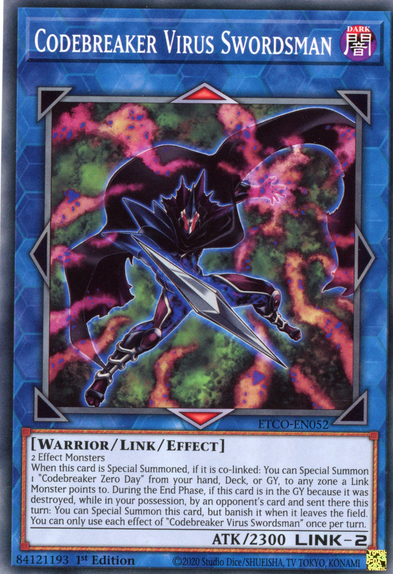 ETCO-EN052 - Codebreaker Virus Swordsman - Common - Effect Link Monster - Eternity Code