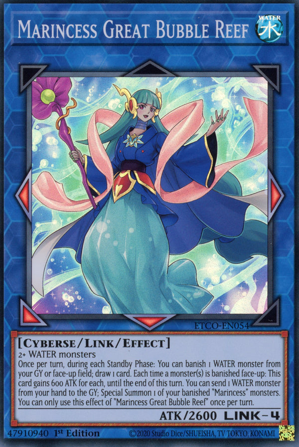 ETCO-EN054 - Marincess Great Bubble Reef - Super Rare - Effect Link Monster - Eternity Code