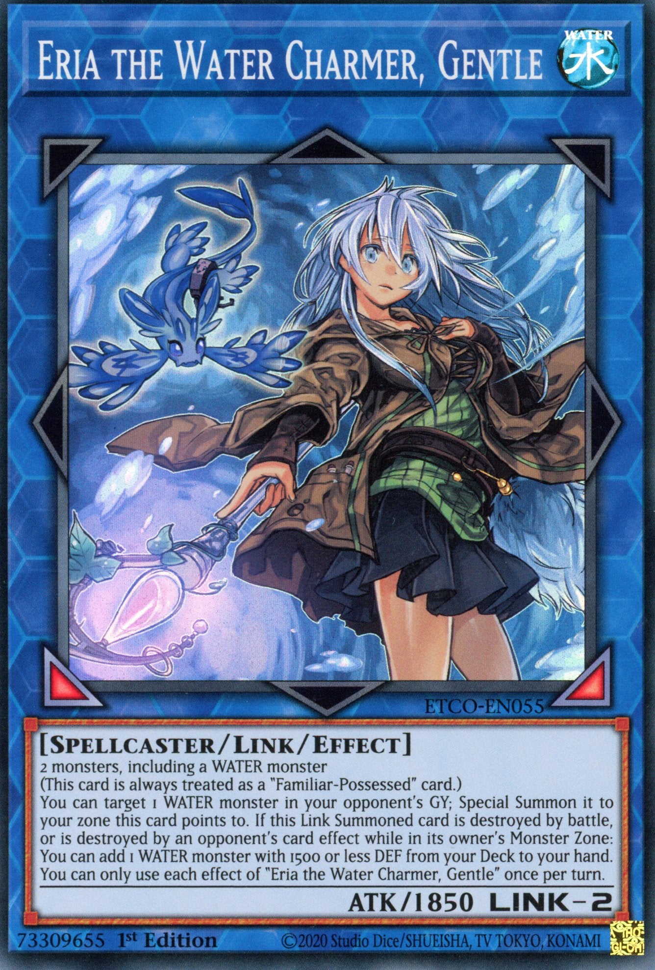 ETCO-EN055 - Eria the Water Charmer, Gentle - Super Rare - Effect Link Monster - Eternity Code