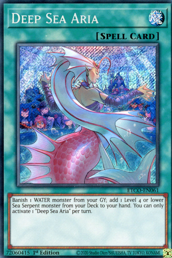 ETCO-EN061 - Deep Sea Aria - Secret Rare - Normal Spell - Eternity Code