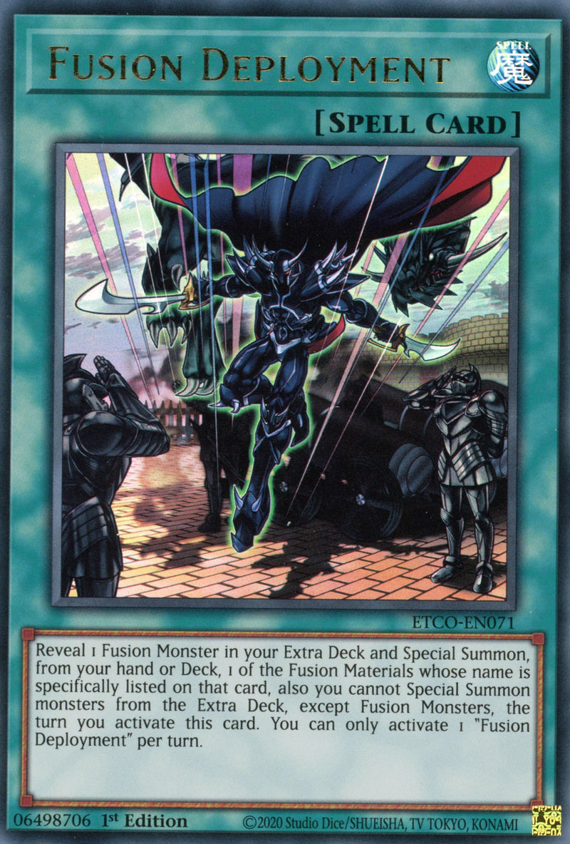 ETCO-EN071 - Fusion Deployment - Ultra Rare - Normal Spell - Eternity Code