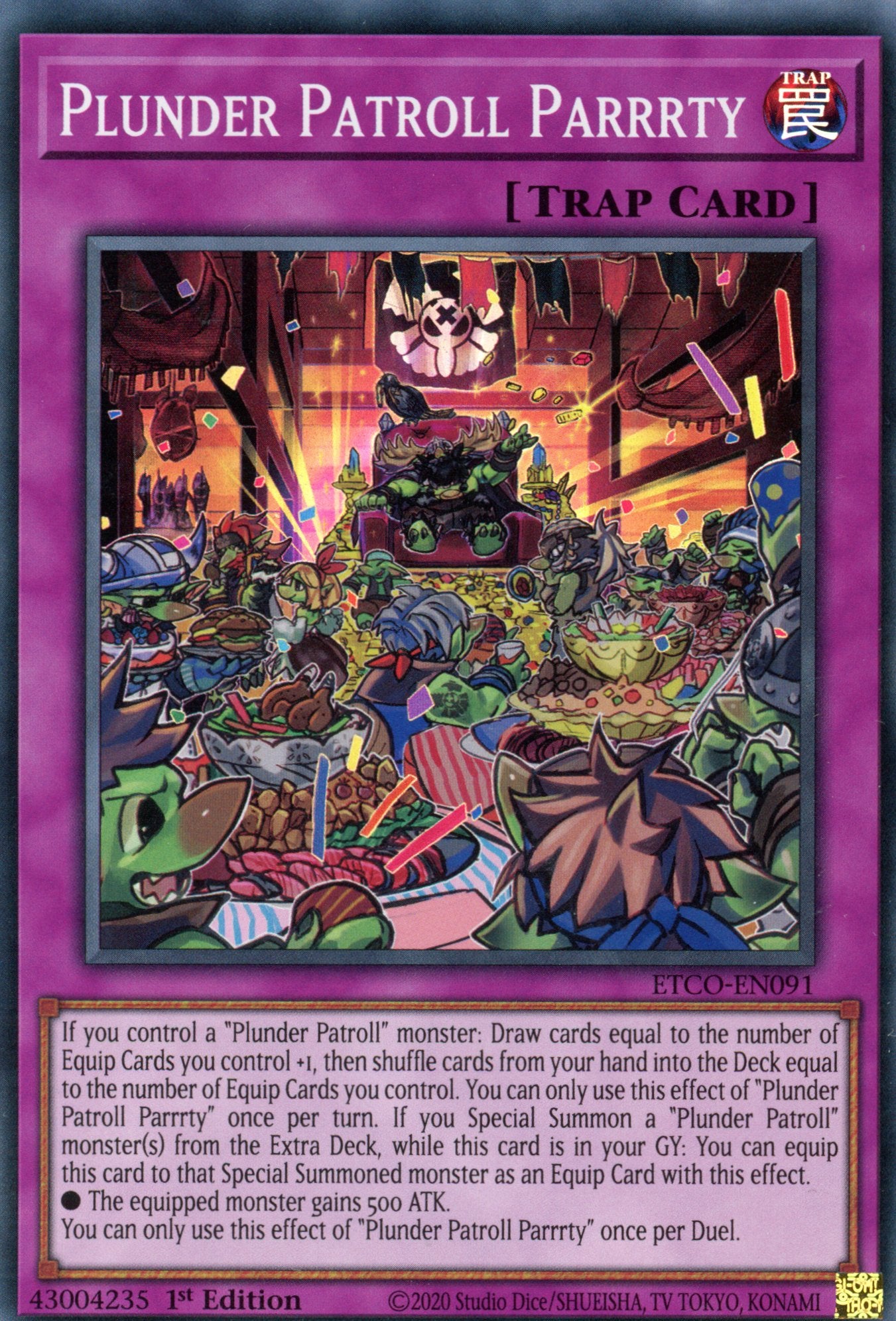 ETCO-EN091 - Plunder Patroll Parrrty - Super Rare - Normal Trap - Eternity Code