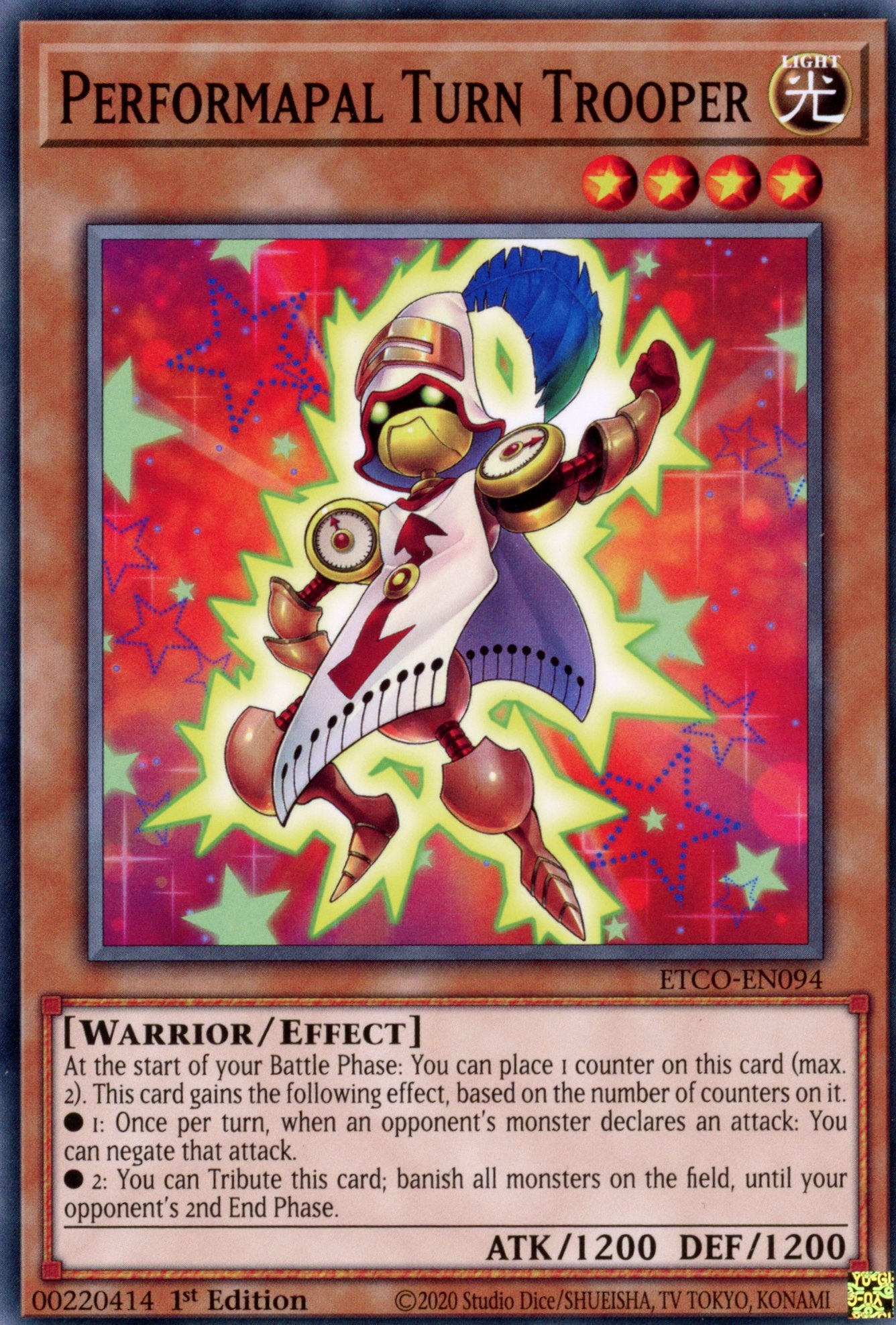 ETCO-EN094 - Performapal Turn Trooper - Common - Effect Monster - Eternity Code