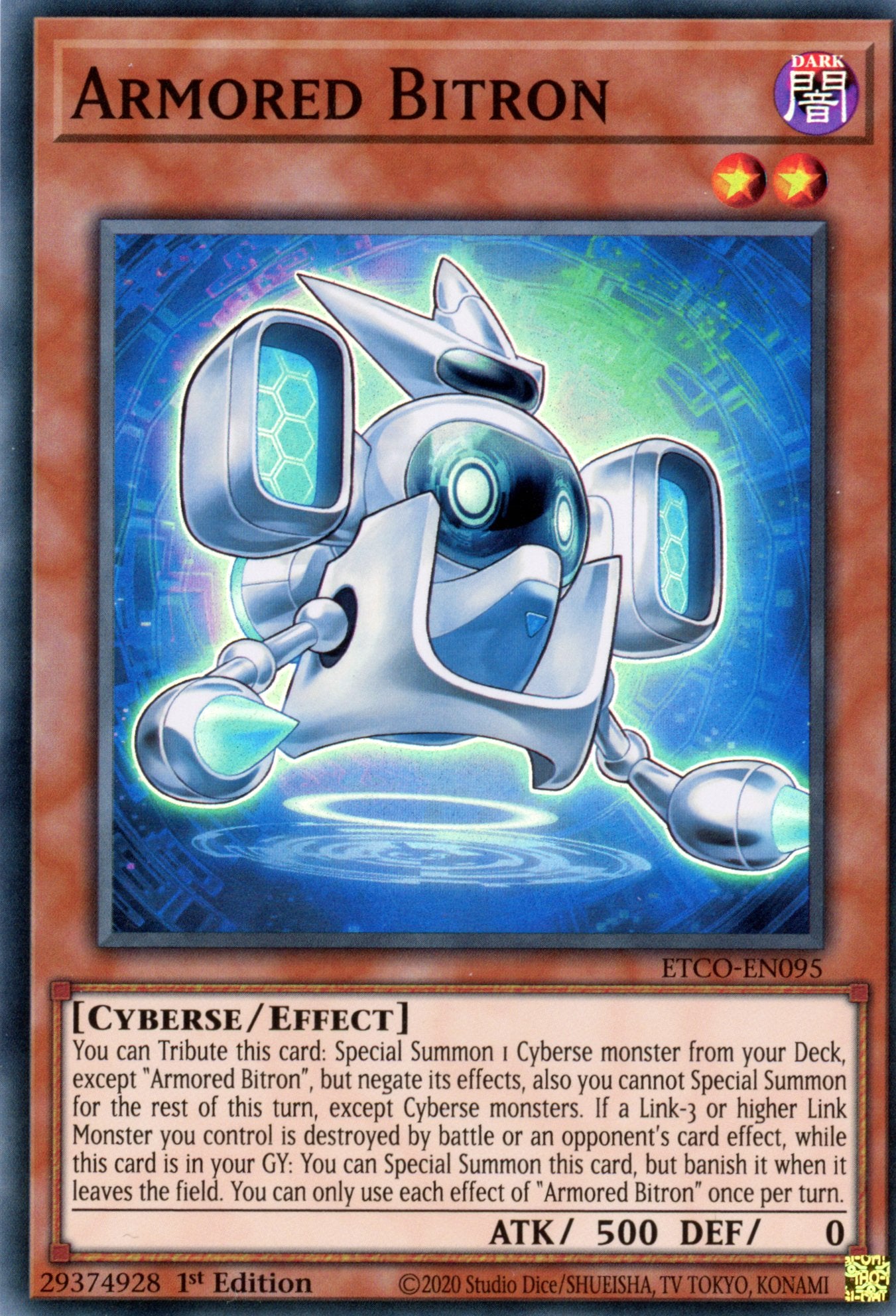 ETCO-EN095 - Armored Bitron - Super Rare - Effect Monster - Eternity Code