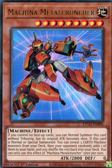 ETCO-EN098 - Machina Metalcruncher - Ultra Rare - Eternity Code