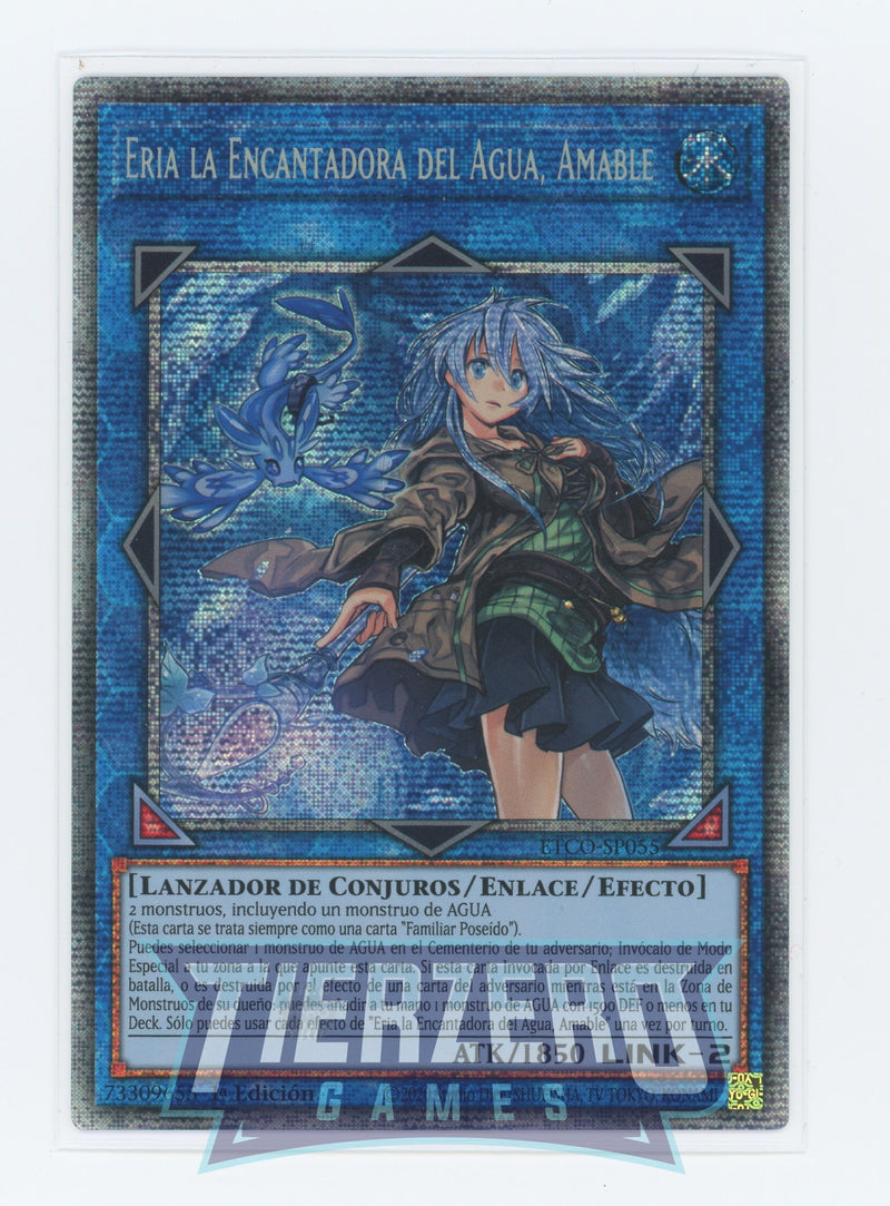 ETCO-SP055 - Eria the Water Charmer, Gentle - Starlight Rare - Effect Link Monster - Eternity Code - Spanish