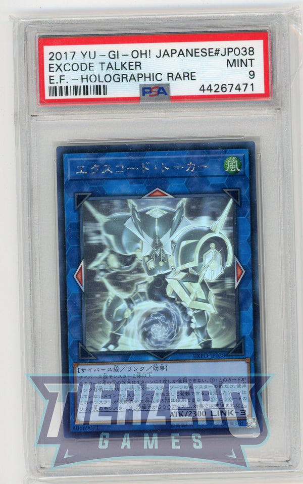 EXFO-JP038 - Excode Talker - Ghost Rare - PSA 9 - A