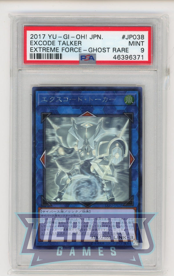 EXFO-JP038 - Excode Talker - Ghost Rare - PSA 9 - B