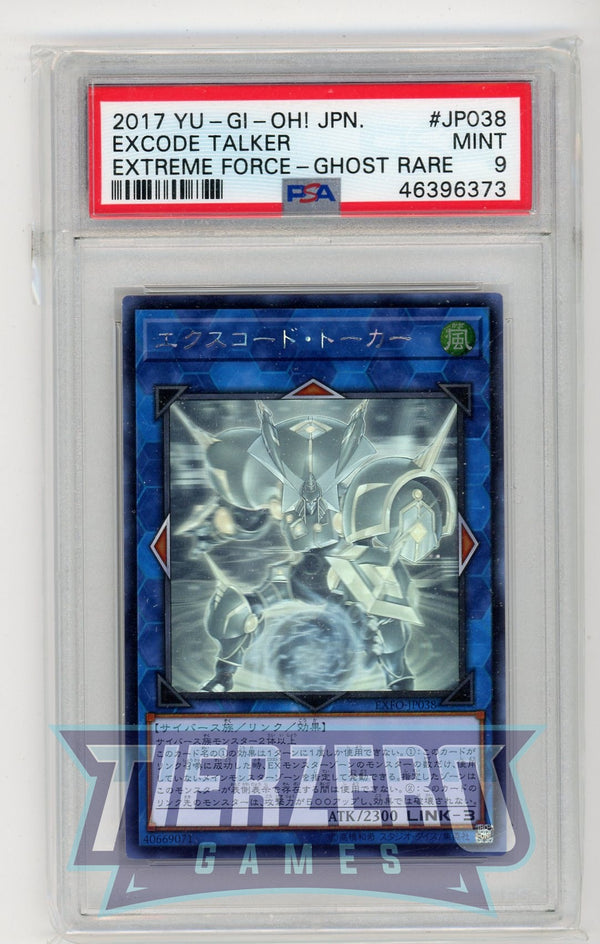 EXFO-JP038 - Excode Talker - Ghost Rare - PSA 9 - C