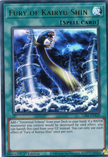 LDS1-EN120 - Fury of Kairyu-Shin - Ultra Rare - Legendary Duelists: Season 1