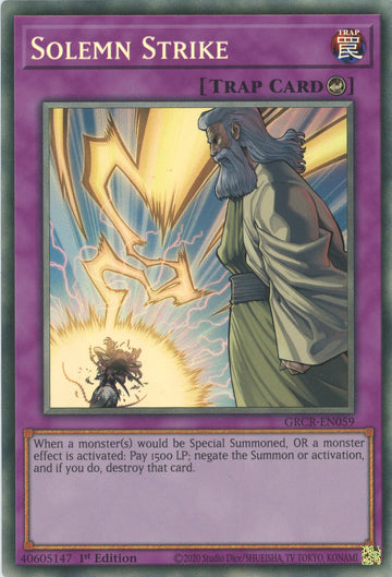 GRCR-EN059 - Solemn Strike - Collector's Rare - The Grand Creators