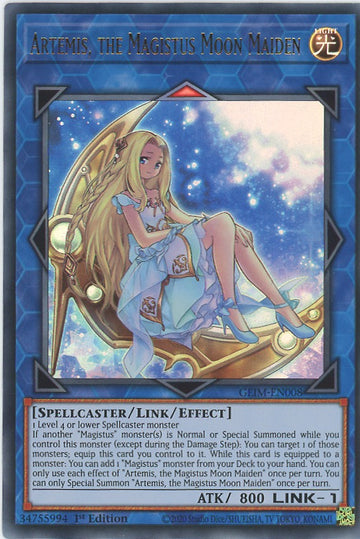 GEIM-EN008 - Artemis, the Magistus Moon Maiden - Ultra Rare - Genesis Impact