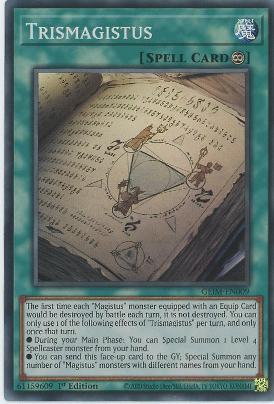 GEIM-EN009 - Trismagistus - Super Rare - Continuous Spell - Genesis Impact