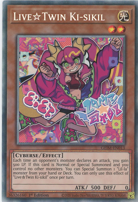 GEIM-EN013 - Live Twin Ki-sikil - Collectors Rare - Effect Monster - Genesis Impact