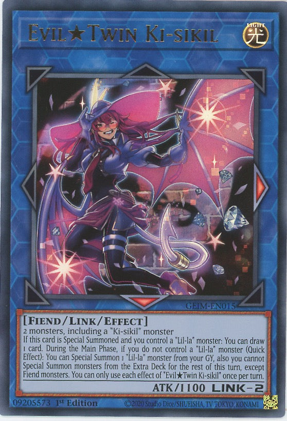 GEIM-EN015 - Evil Twin Ki-sikil - Ultra Rare - Effect Link Monster - Genesis Impact