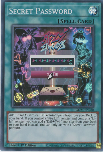 GEIM-EN020 - Secret Password - Super Rare - Genesis Impact
