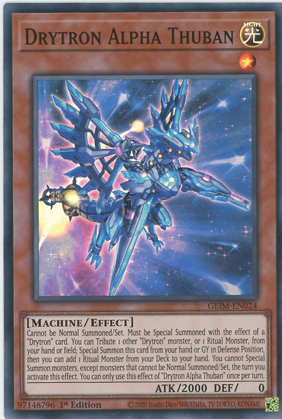 GEIM-EN024 - Drytron Alpha Thuban - Super Rare - Effect Monster - Genesis Impact