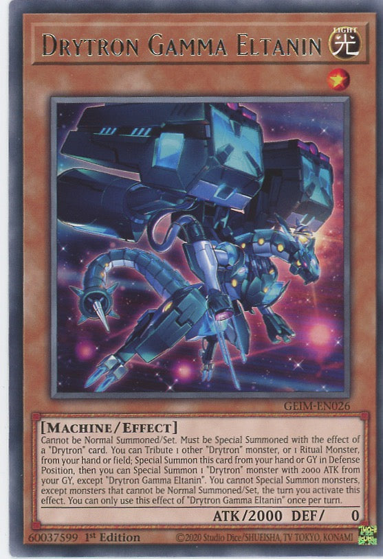 GEIM-EN026 - Drytron Gamma Eltanin - Rare - Effect Monster - Genesis Impact