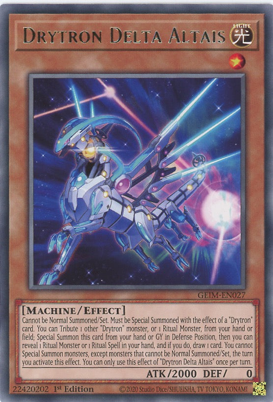 GEIM-EN027 - Drytron Delta Altais - Rare - Effect Monster - Genesis Impact