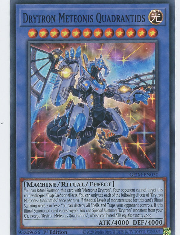 GEIM-EN030 - Drytron Meteonis Quadrantids - Super Rare - Effect Ritual Monster - Genesis Impact