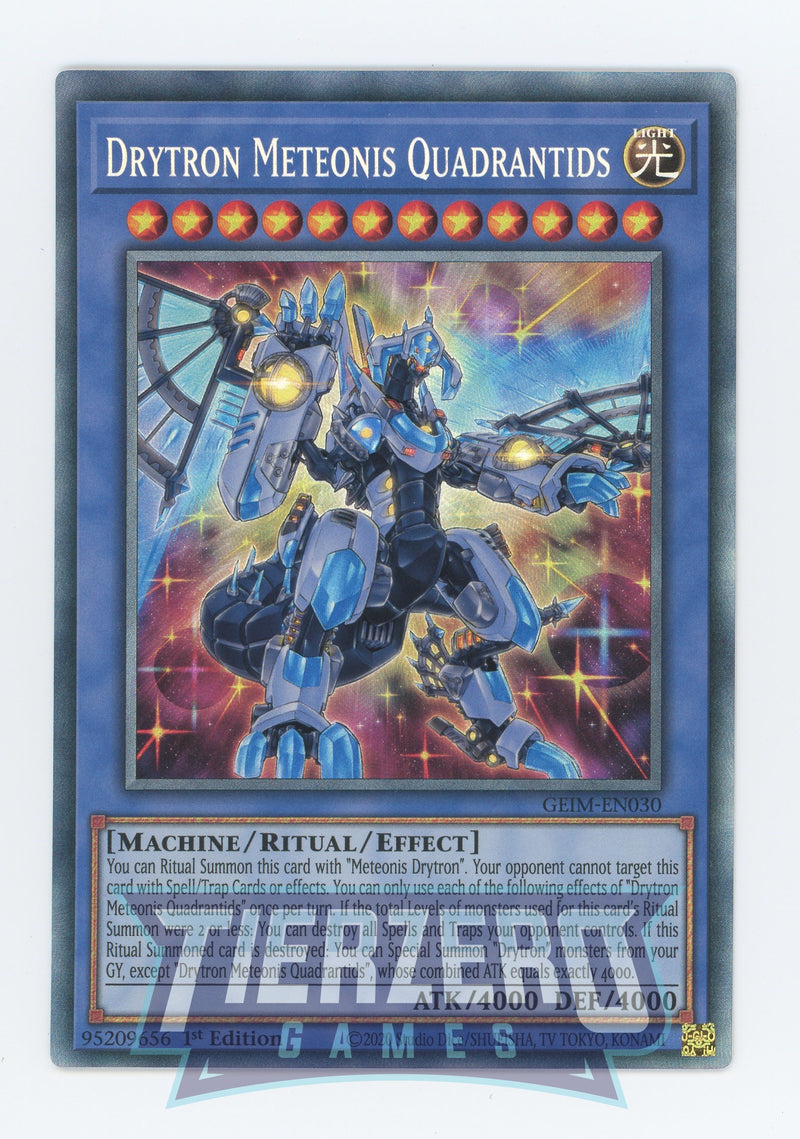 GEIM-EN030 - Drytron Meteonis Quadrantids - Collectors Rare - Effect Ritual Monster - Genesis Impact