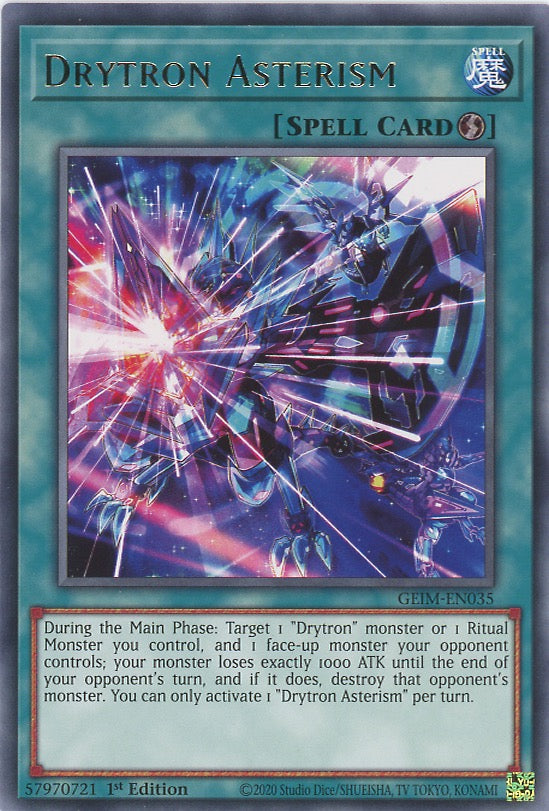 GEIM-EN035 - Drytron Asterism - Rare - Quick-Play Spell - Genesis Impact