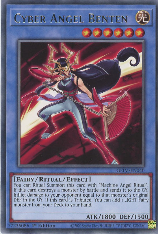 GEIM-EN040 - Cyber Angel Benten - Rare - Effect Ritual Monster - Genesis Impact