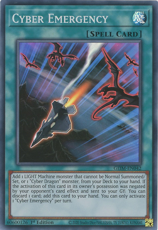 GEIM-EN042 - Cyber Emergency - Super Rare - Normal Spell - Genesis Impact