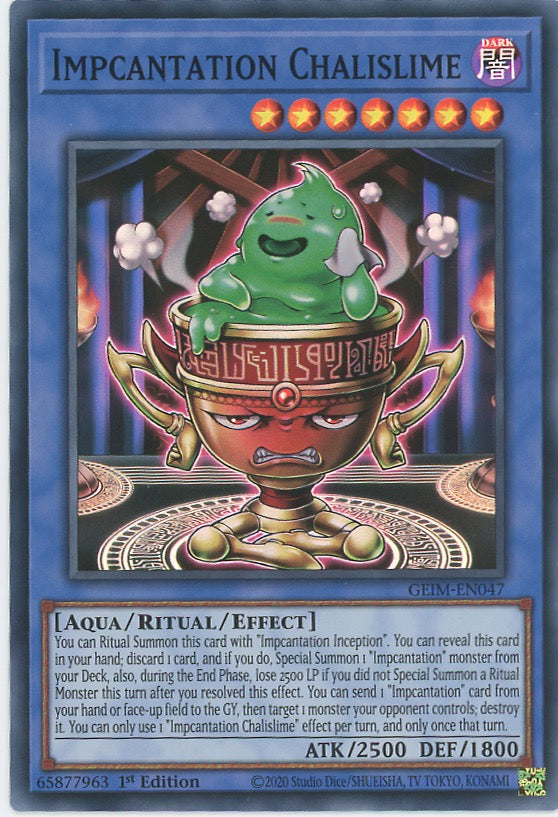 GEIM-EN047 - Impcantation Chalislime - Super Rare - Effect Ritual Monster - Genesis Impact