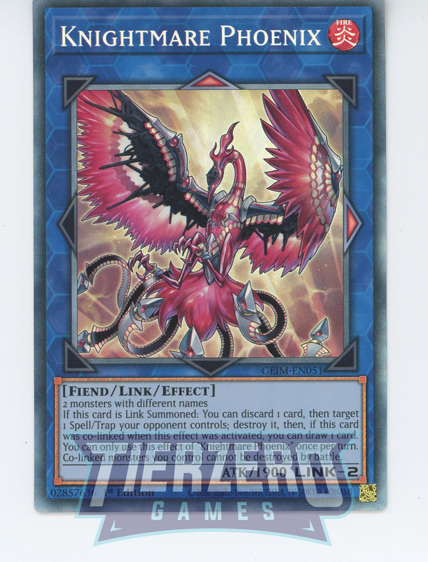 GEIM-EN051 - Knightmare Phoenix - Collectors Rare - Effect Link Monster - Genesis Impact