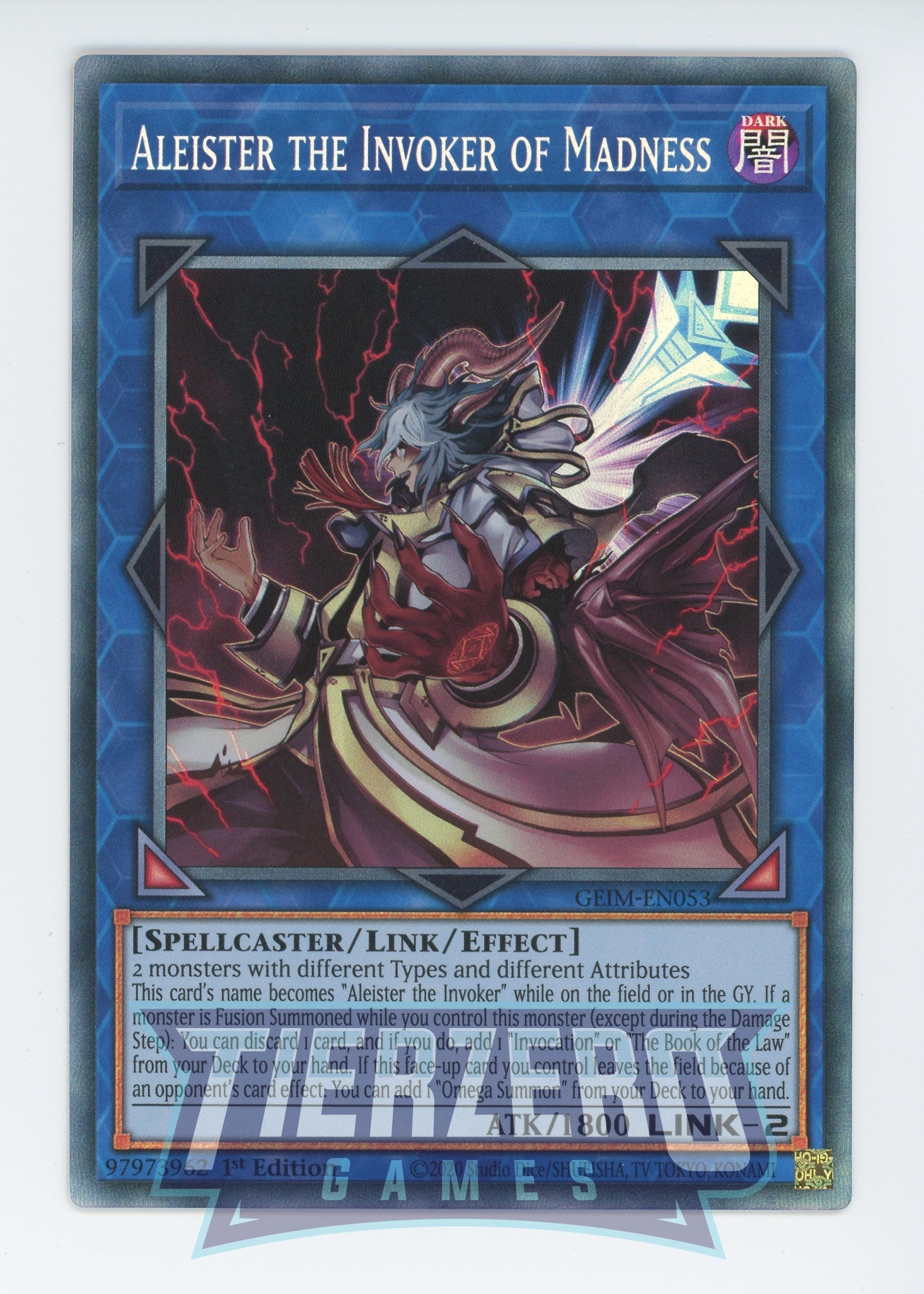 GEIM-EN053 - Aleister the Invoker of Madness - Collectors Rare - Effect Link Monster - Genesis Impact