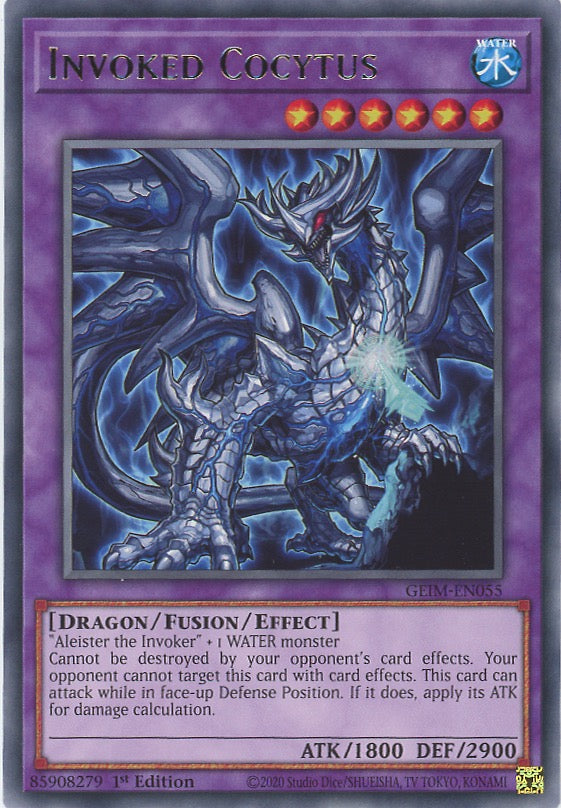 GEIM-EN055 - Invoked Cocytus - Rare - Effect Fusion Monster - Genesis Impact