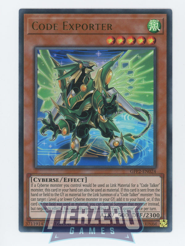 GFP2-EN024 - Code Exporter - Ultra Rare - Effect Monster - Ghosts from the Past the 2nd Haunting